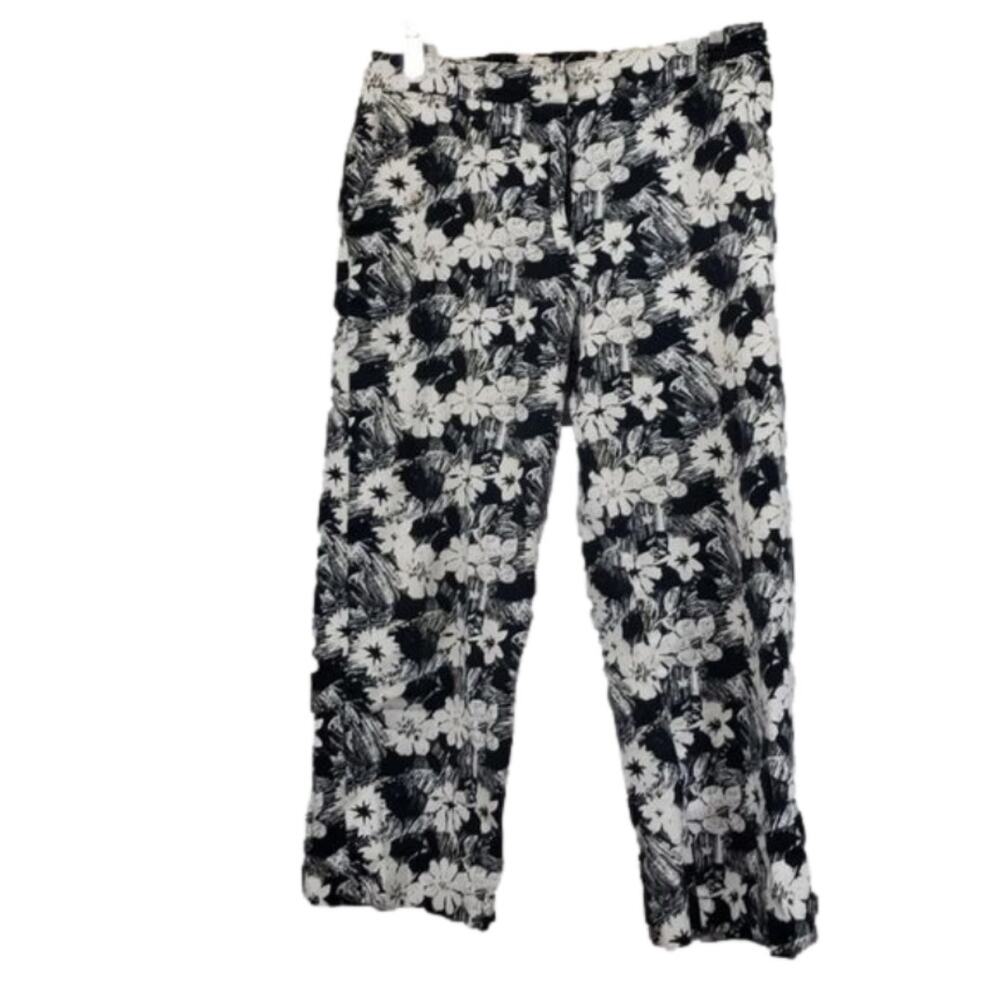 Kim Rogers floral Cotton Capri
